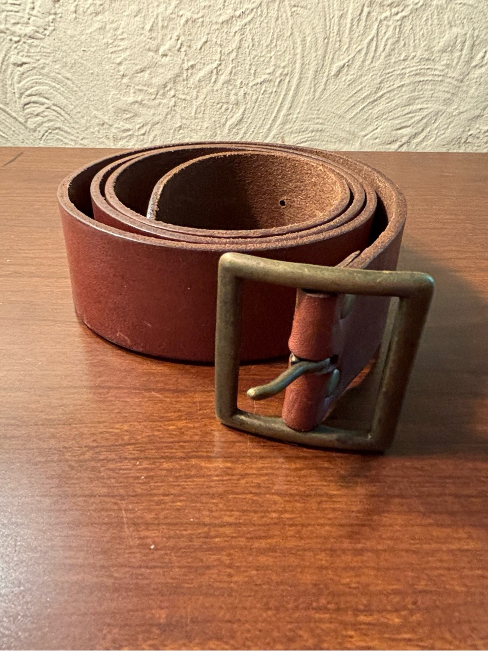 Euc j crew leather belt, large